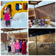 Акция: &quot;Очистим участок детского сада от снега&quot;.